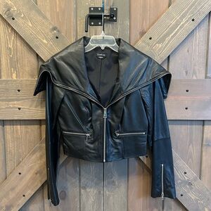 Bebe Black Leather Jacket
